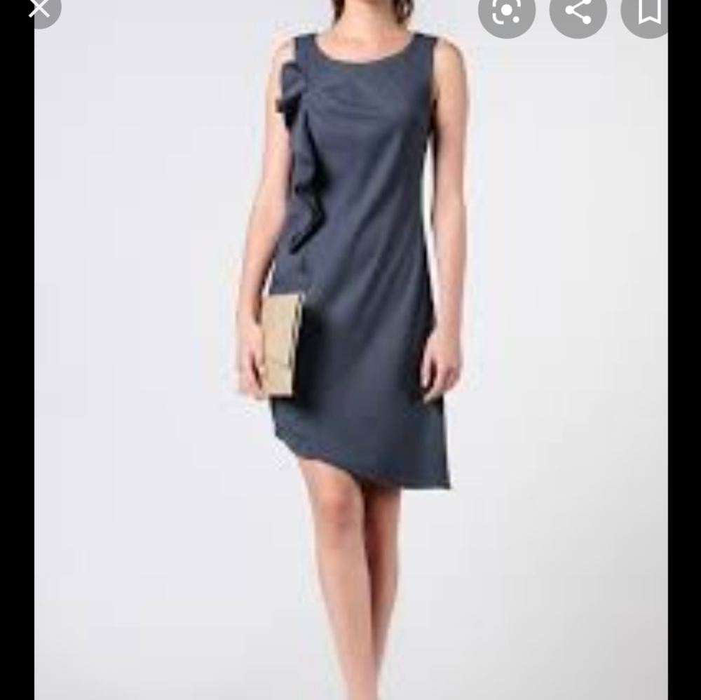 Vero Moda black Brodie ruffle mini dress